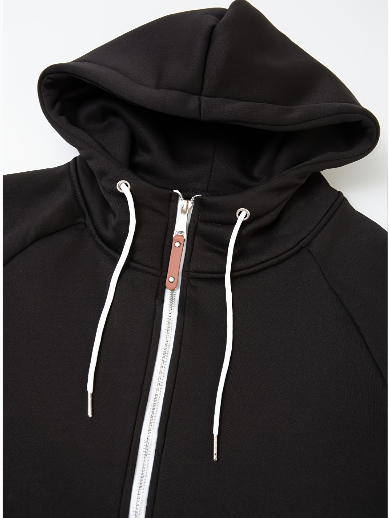 mens casual zip up hoodie color block hooded jacket for sports details 48