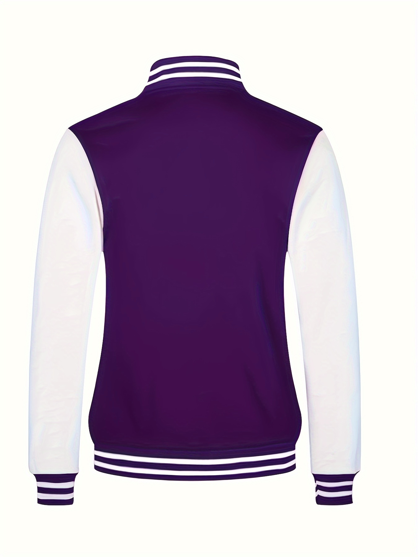 mens causal color block button up varsity jacket chic baseball collar jacket for school details 29