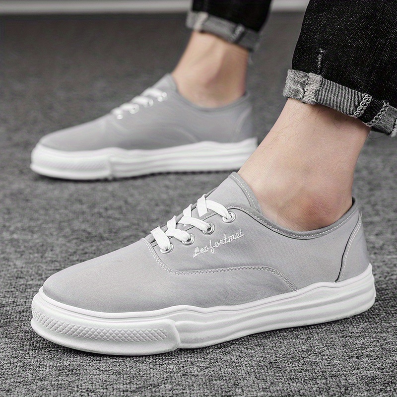 casual canvas shoes men s trendy skate shoes comfortable details 4